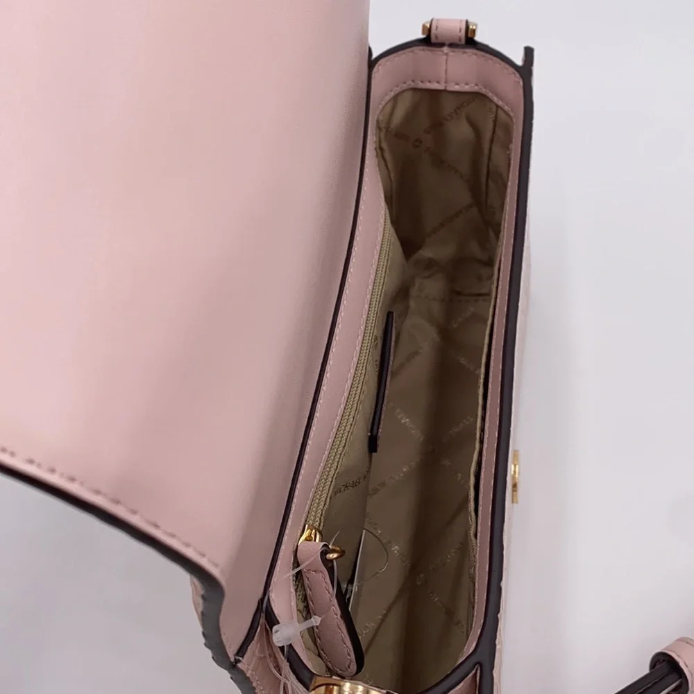 MICHAEL KORS MERCER SM CLUTCH XBODY POWDER BLUSH